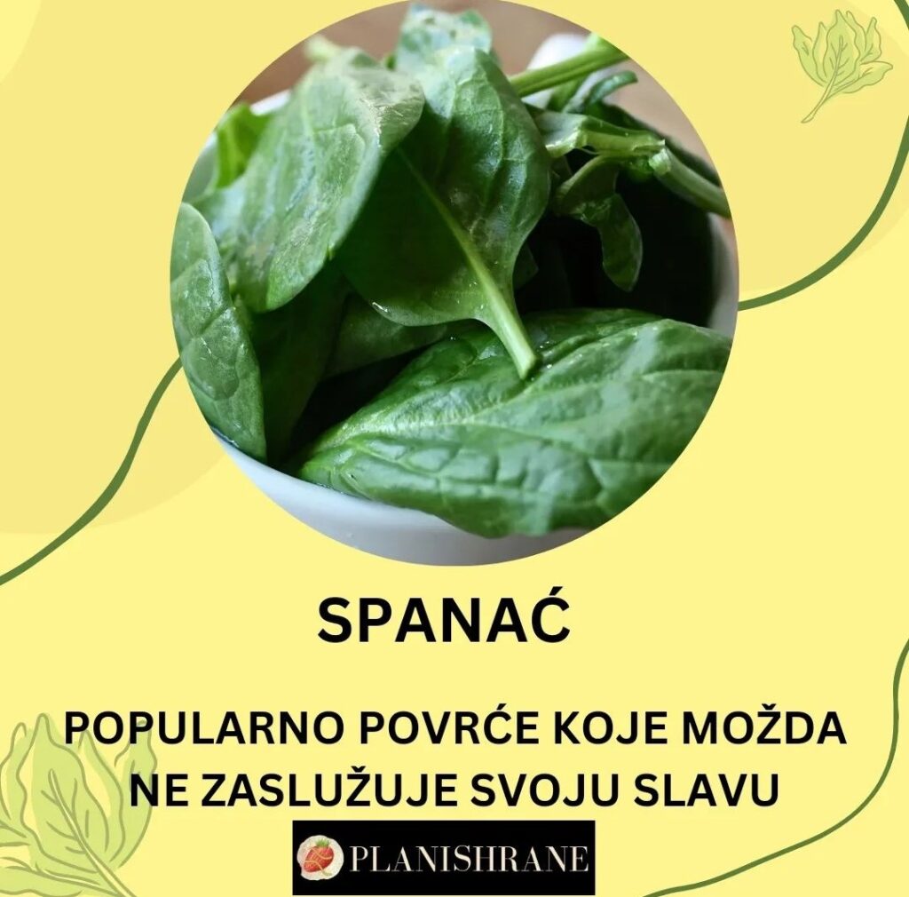 Spanać - popularno povrće koje možda ne zaslužuje svoju slavu