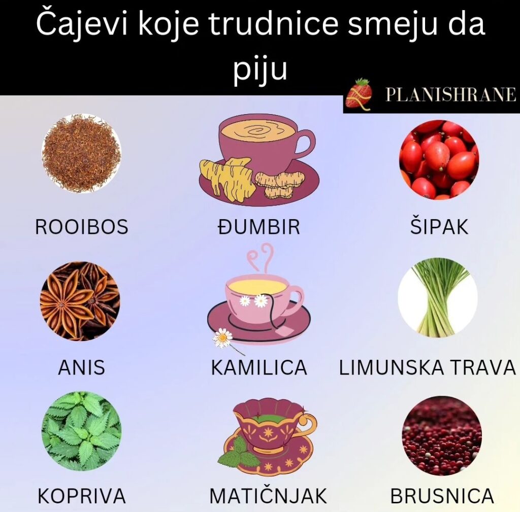 Čajevi koje trudnice smeju da piju