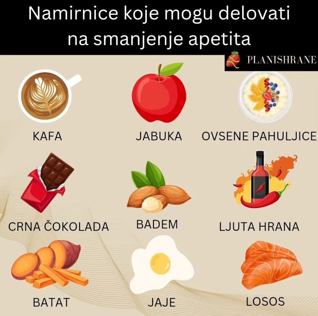 Namirnice koje mogu pomoći u smanjenju apetita