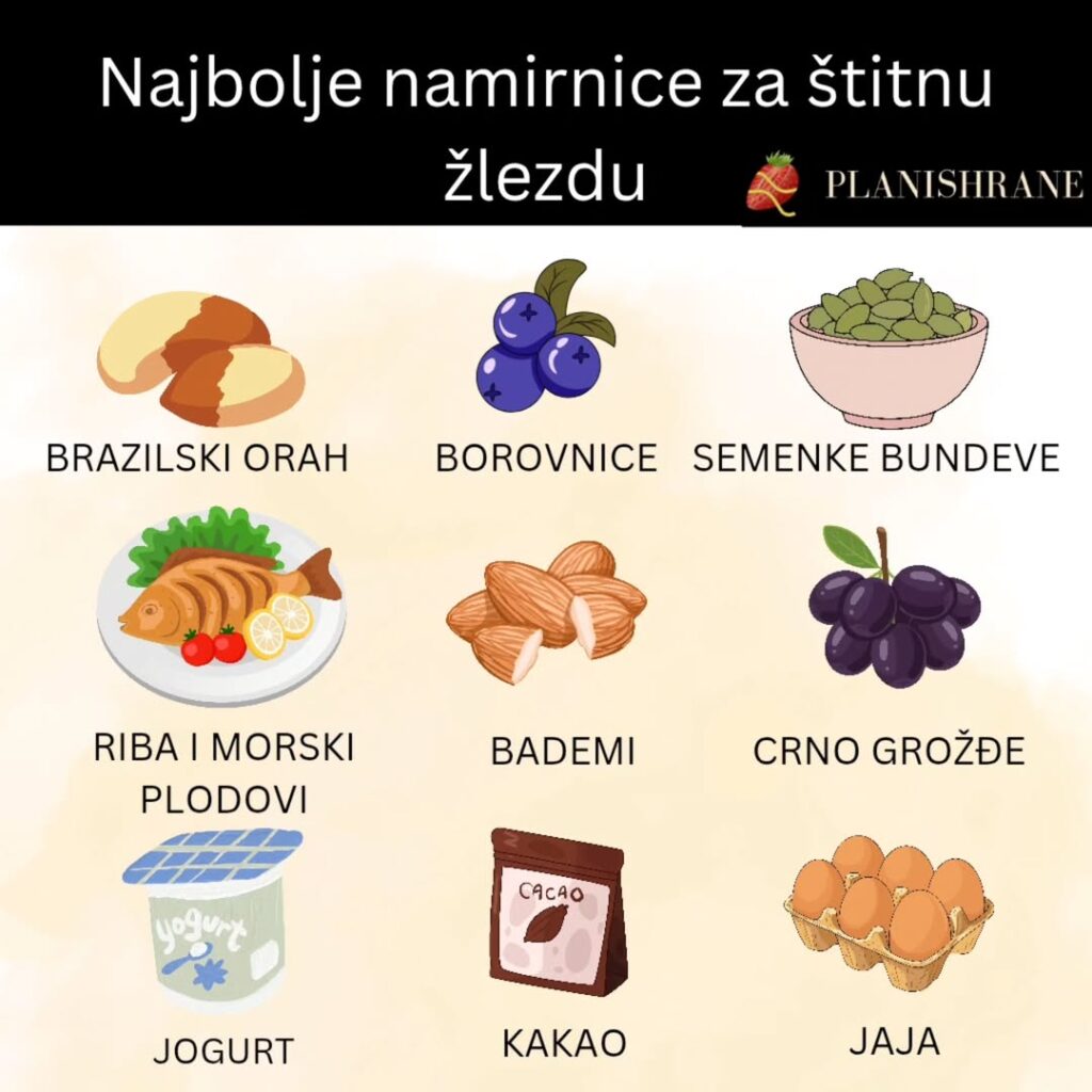Najbolje namirnice za štitnu žlezdu